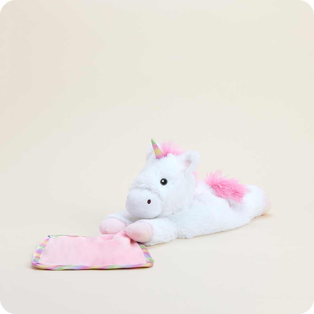 Unicorn Blankie Warmies - Soft Glow