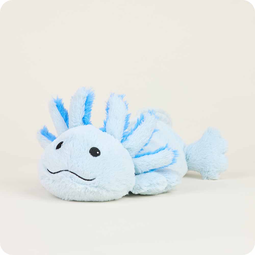 Blue Axolotl Warmies - Cozy Glow
