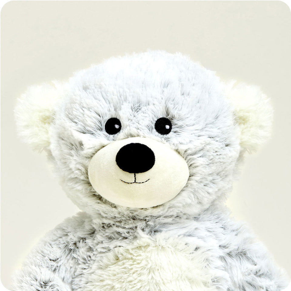 Gray Marshmallow Bear Warmies - Fresh Notes