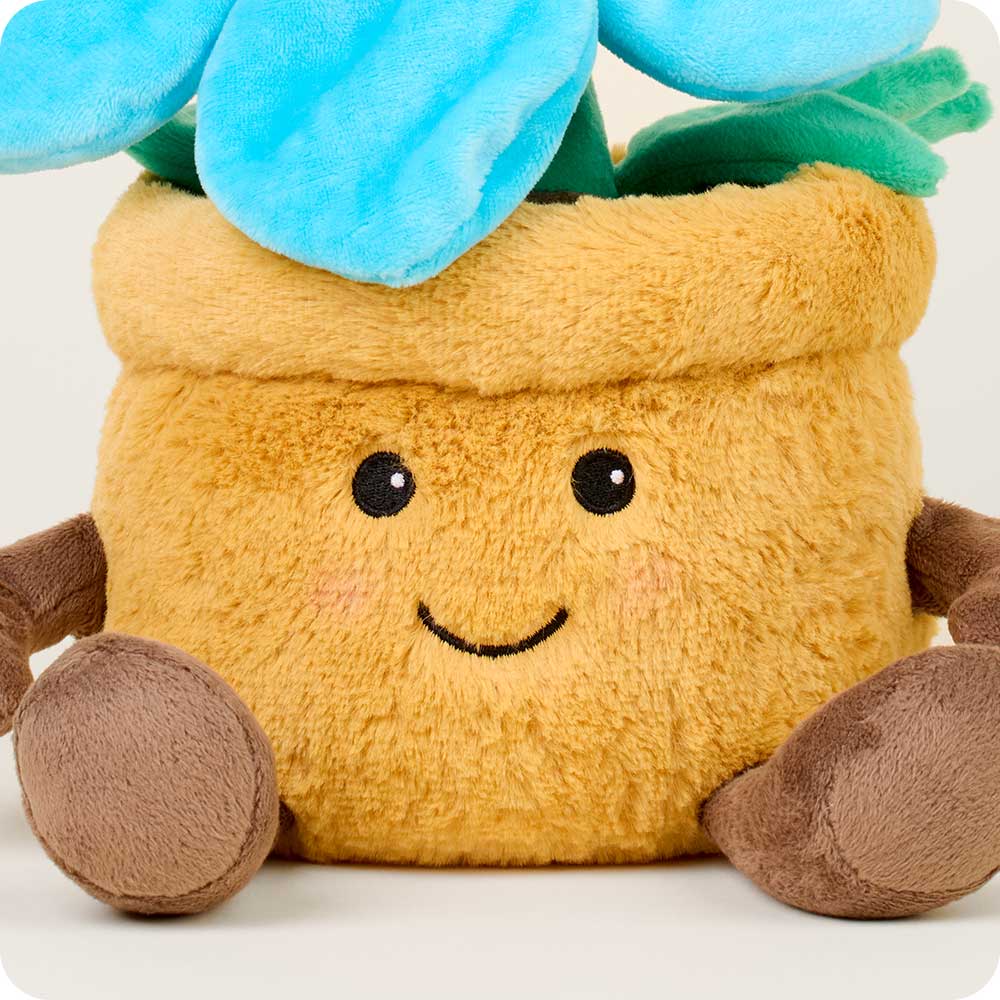 Blue Flower Pot Warmies - Classic Notes