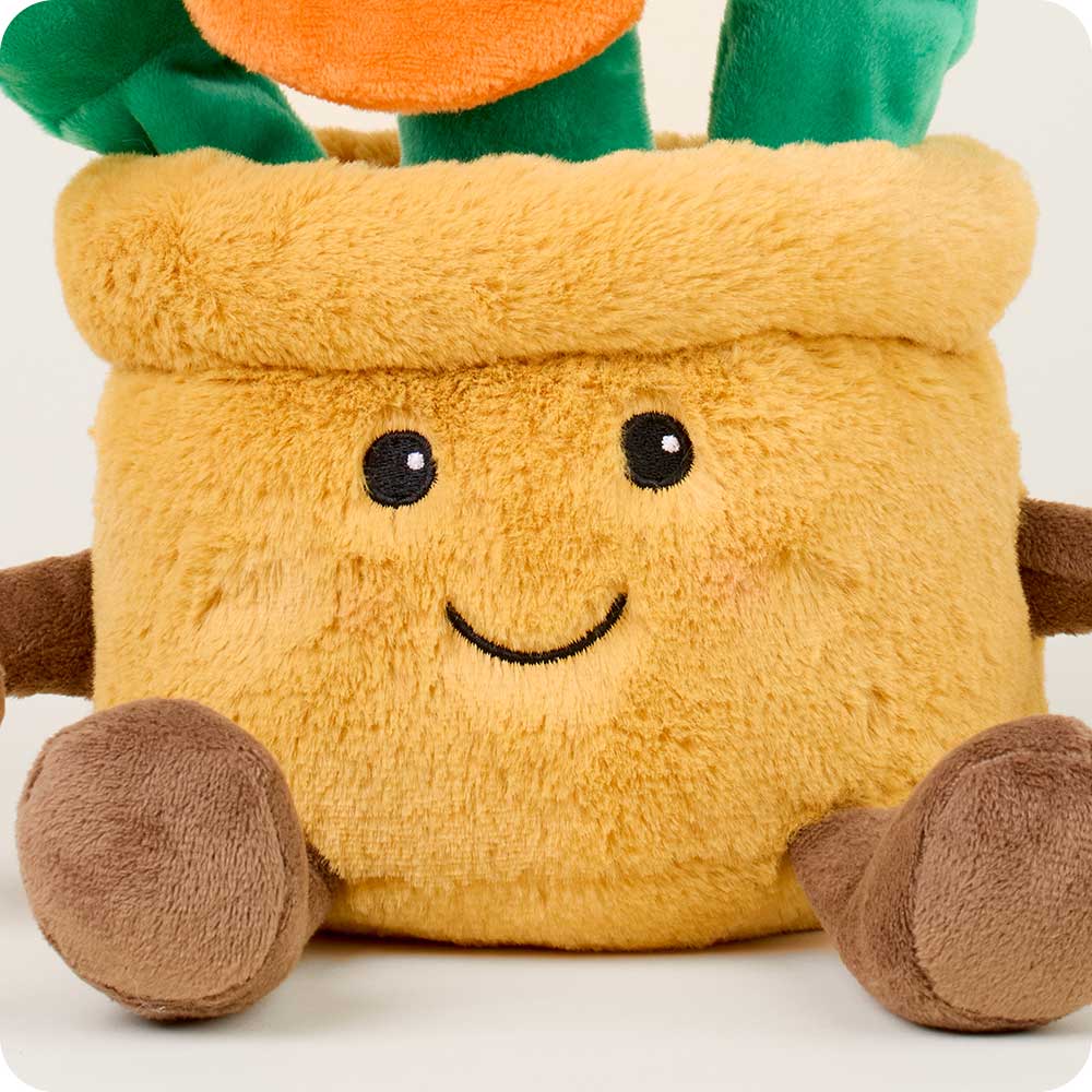 Orange Flower Pot Warmies - Clean Mood