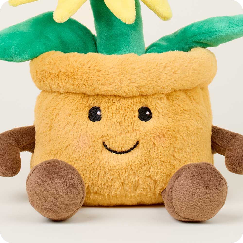 Yellow Flower Pot Warmies - Classic Notes