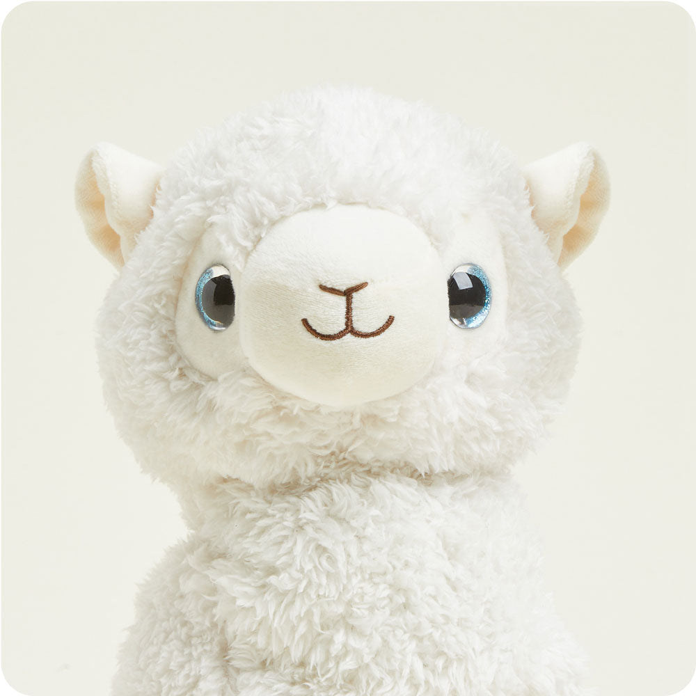 White Llama Warmies - Home Glow