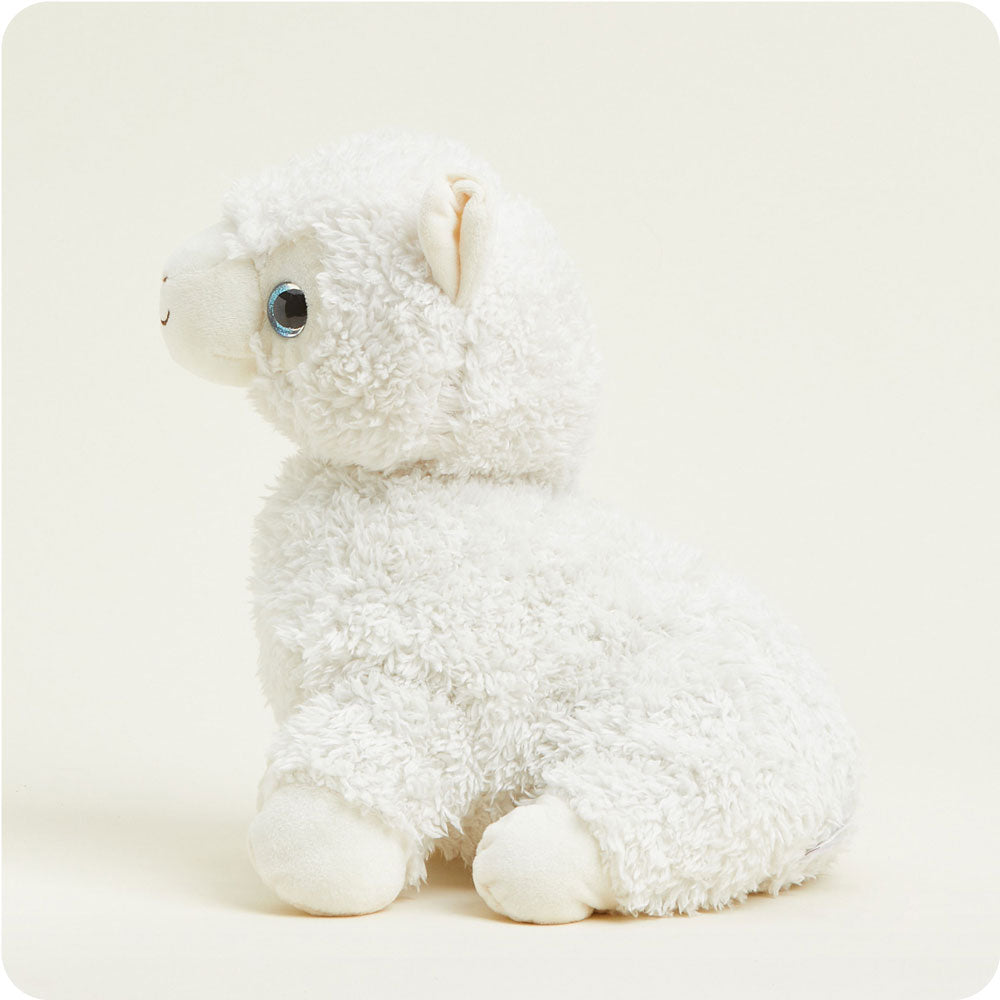 White Llama Warmies - Home Glow