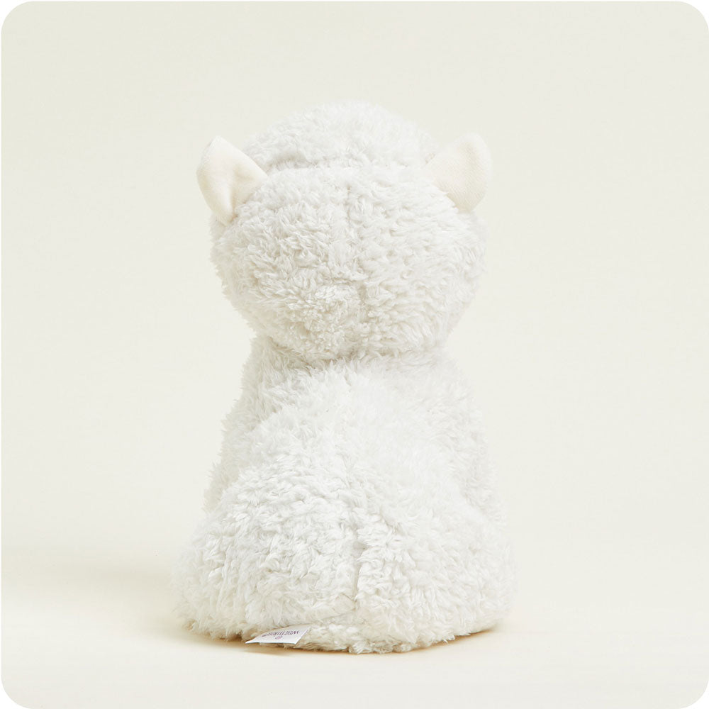 White Llama Warmies - Home Glow