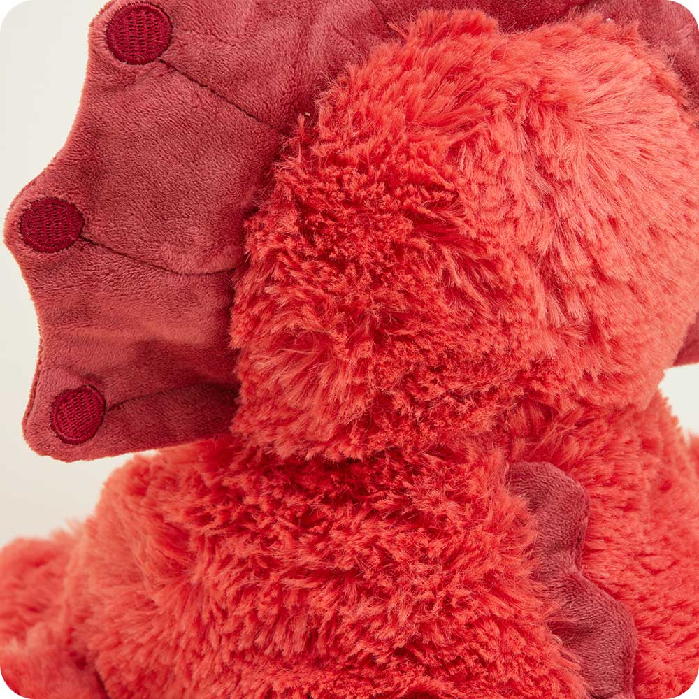 Red Triceratops Warmies - Gentle Mist