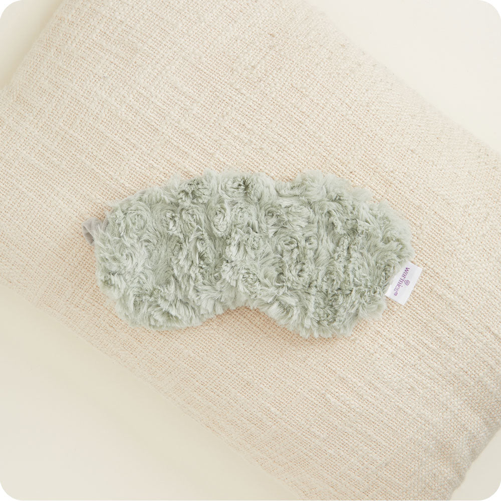 Curly Sage Green Eye Mask Warmies - Easy Stow