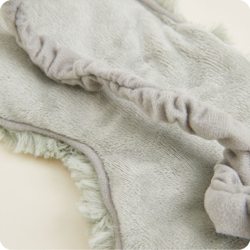 Curly Sage Green Eye Mask Warmies - Easy Stow
