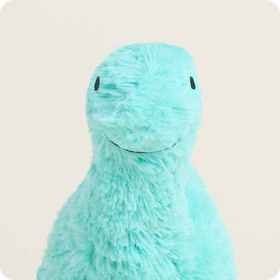 Teal Long Neck Dinosaur Warmies Junior - Cozy Glow