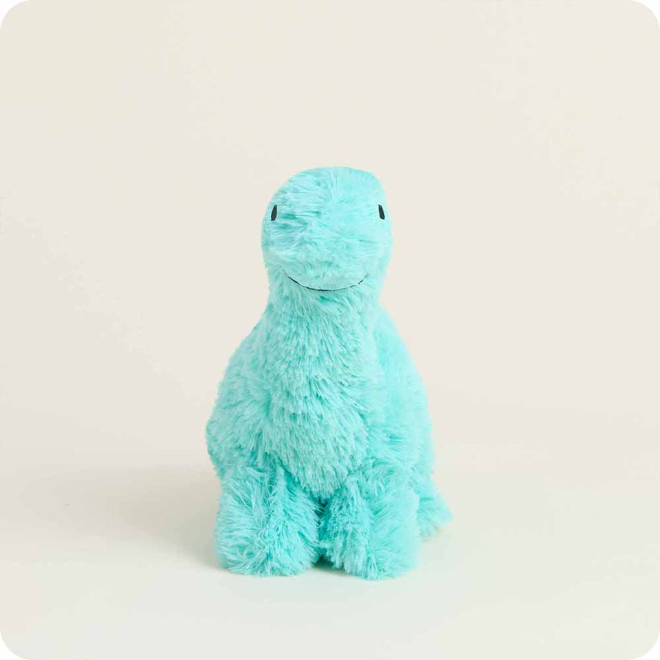 Teal Long Neck Dinosaur Warmies Junior - Cozy Glow