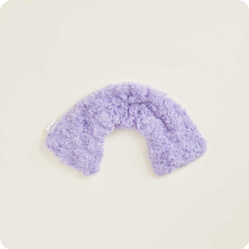 Curly Purple Neck Wrap Warmies - Easy Stow