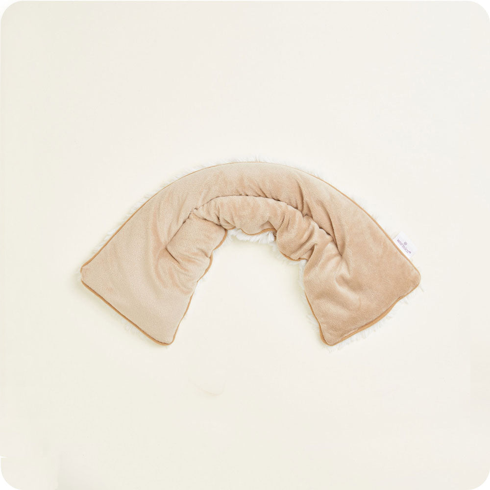 Marshmallow Brown Neck Wrap Warmies - Clean Setup