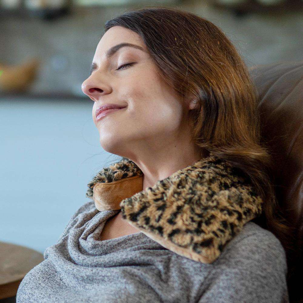 Leopard Neck Wrap Warmies - Simple Hold