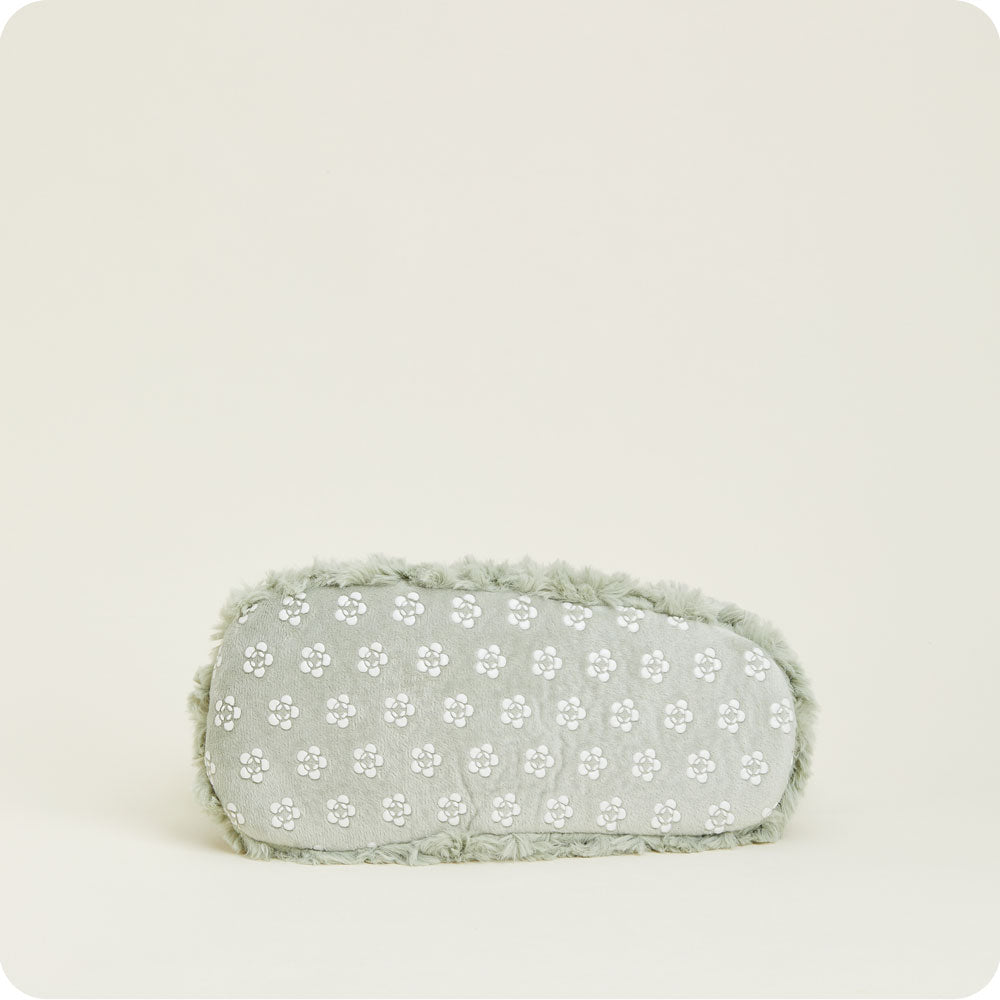 Curly Sage Green Slippers Warmies® - Classic Notes