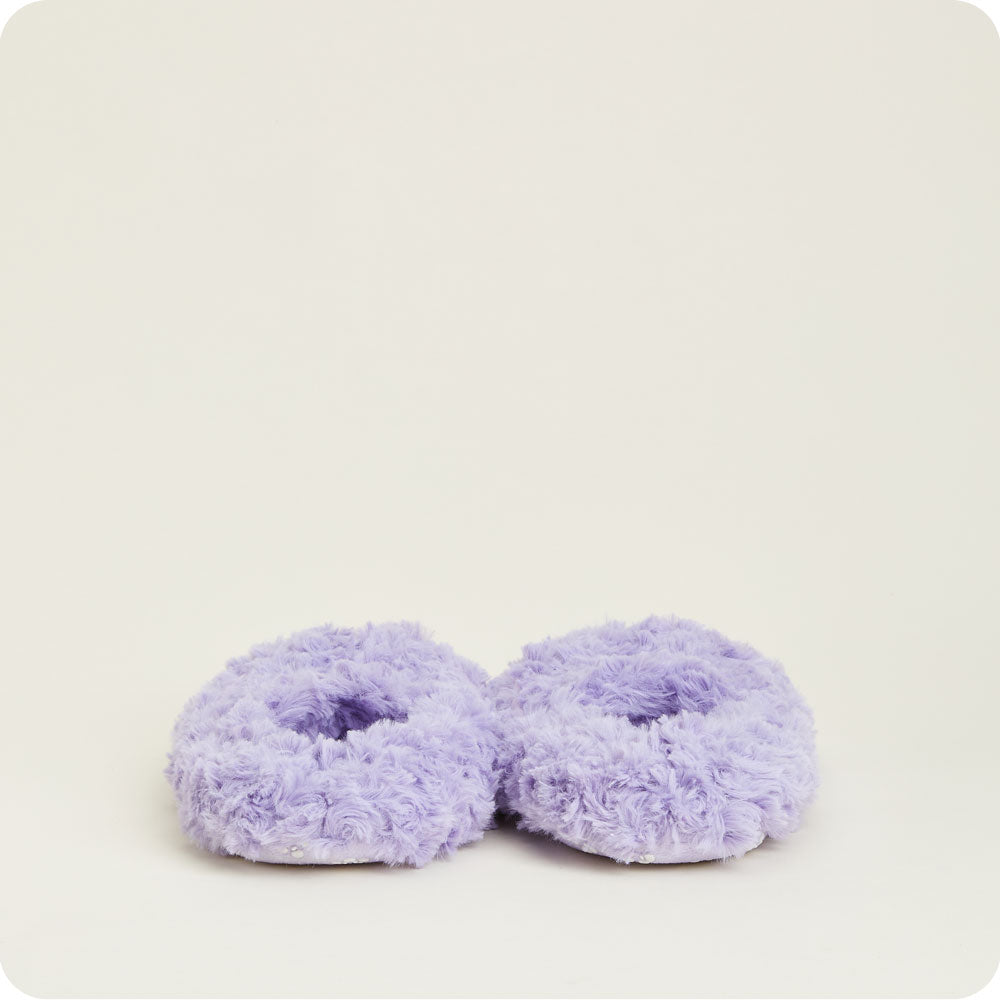 Curly Purple Slippers Warmies® - Warm Blend