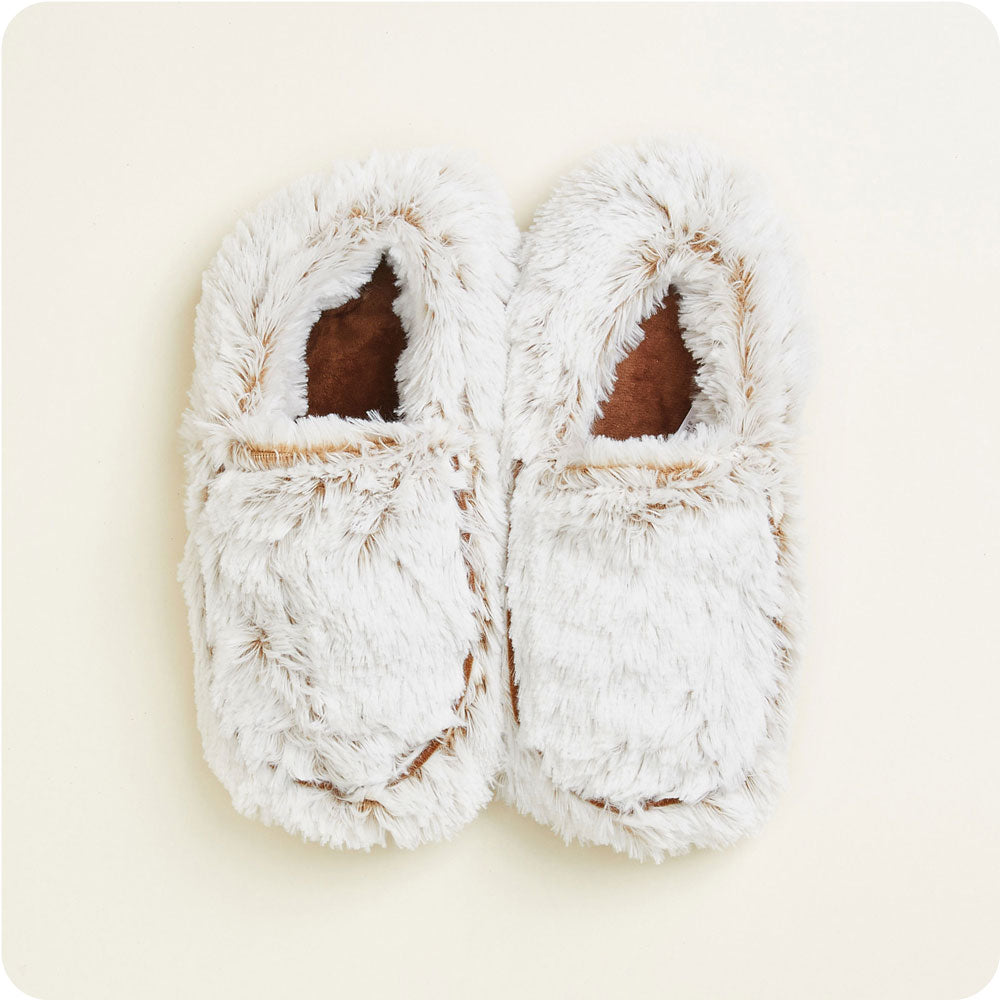 Marshmallow Brown Slippers Warmies® - Easy Spritz