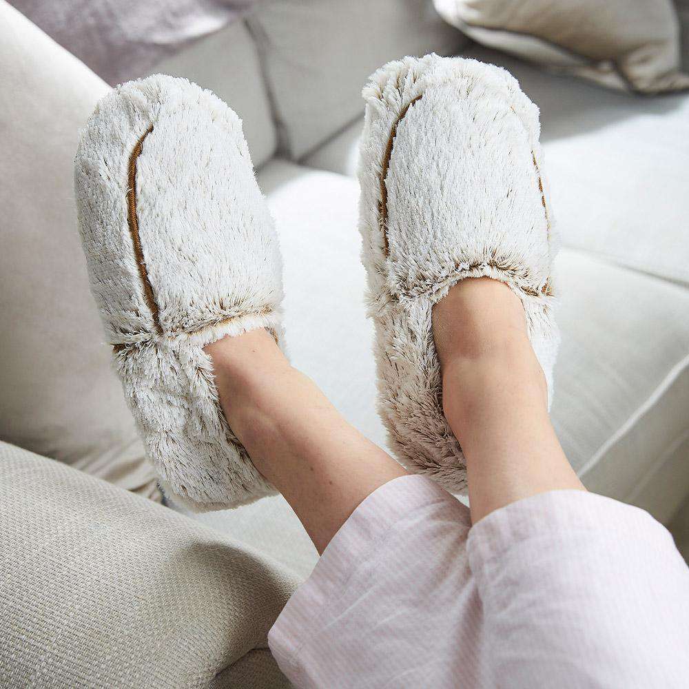 Marshmallow Brown Slippers Warmies® - Easy Spritz