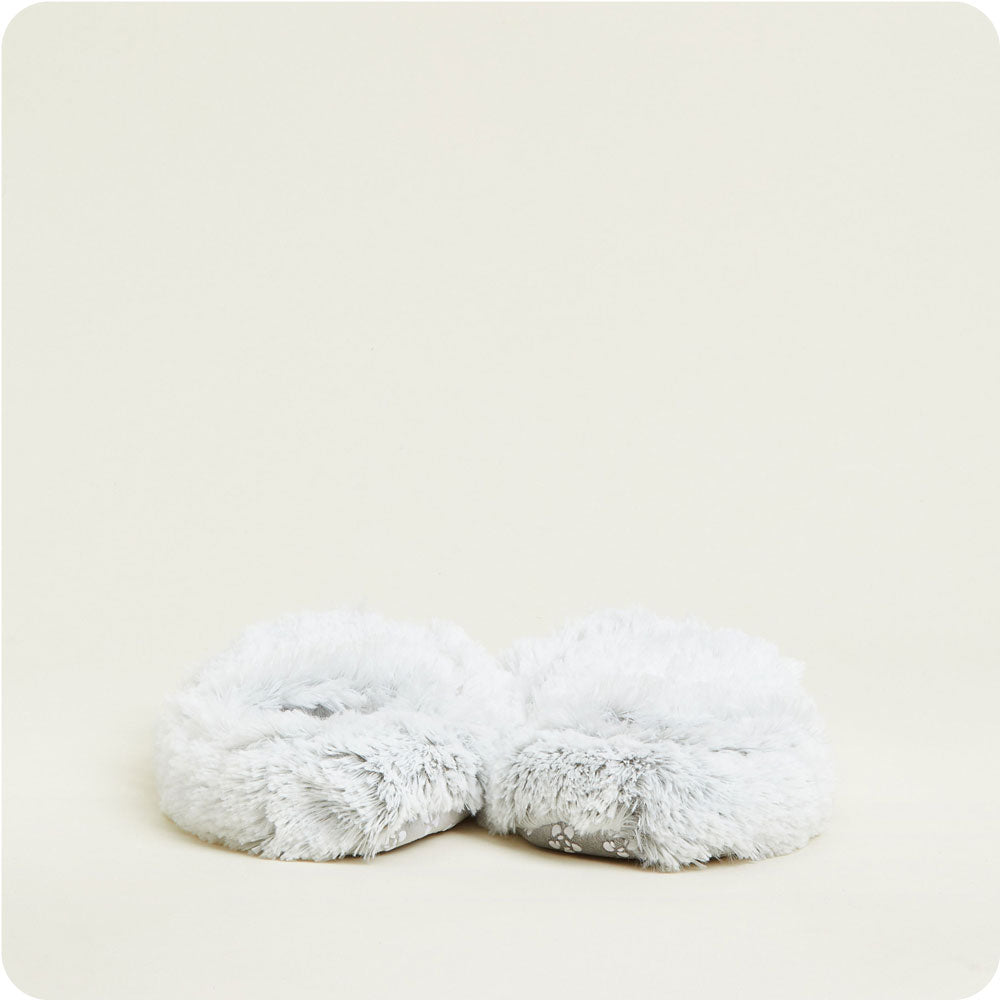 Marshmallow Gray Slippers Warmies® - Fresh Notes