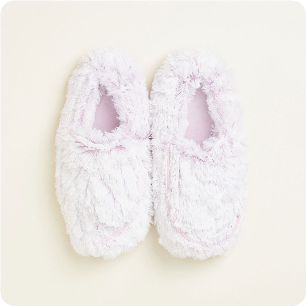 Marshmallow Lavender Slippers Warmies® - Warm Blend