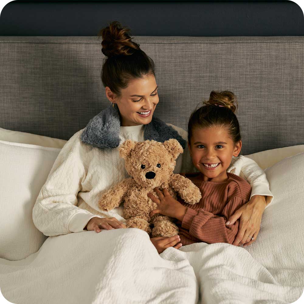 Brown Curly Bear Warmies - Modern Blend