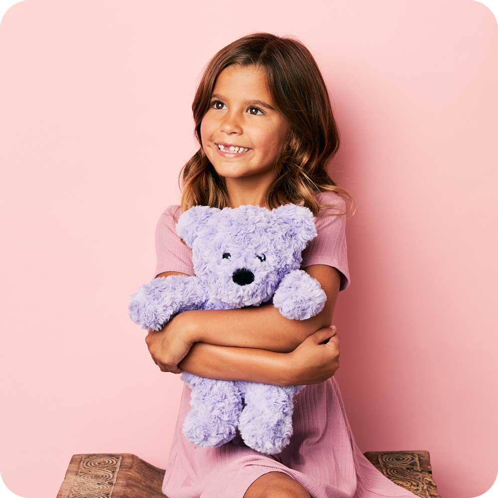 Purple Curly Bear Warmies - Easy Spritz