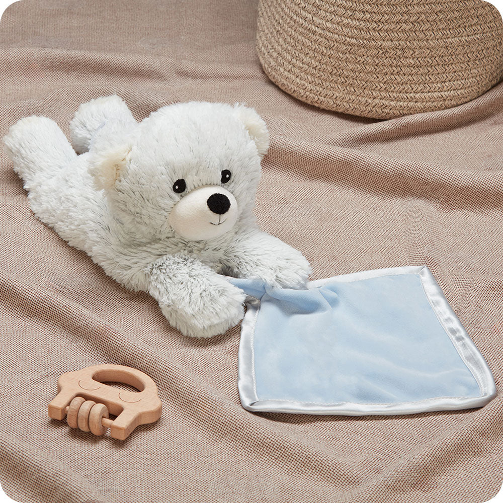 Marshmallow Bear Blankie Warmies - Modern Blend