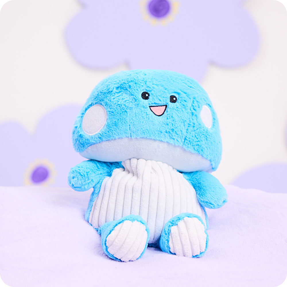 Blue Mushroom Warmies - Soft Glow