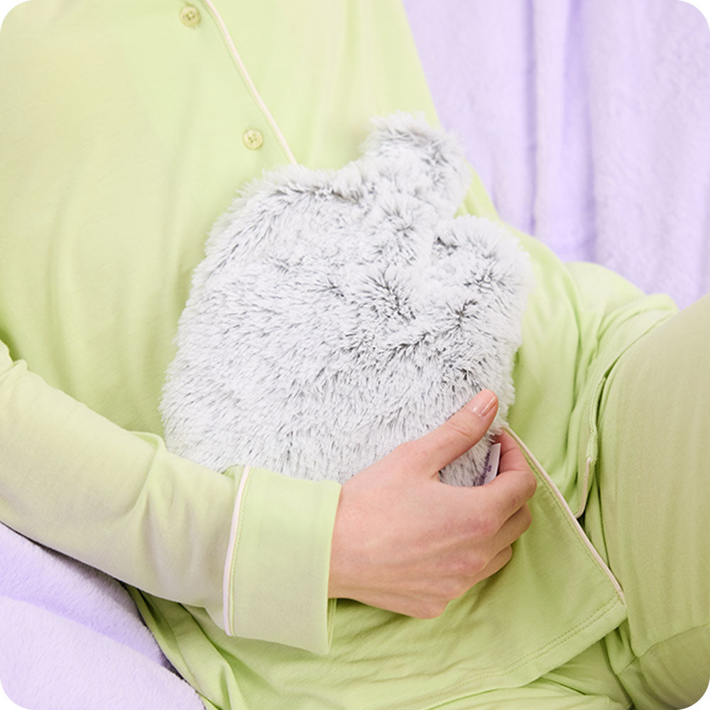 Marshmallow Gray Bottle Warmies - Smooth Support