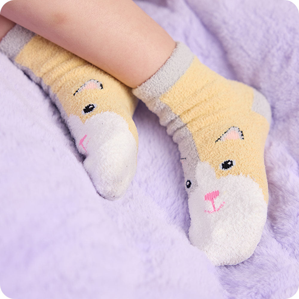 Calico Cat Non-Slip Socks - Bedtime Ready