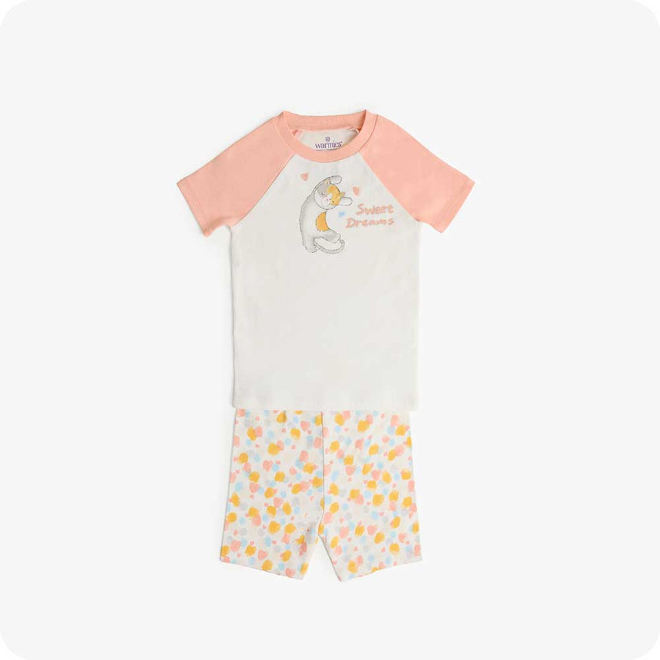 Calico Cat Shorties Pajamas - Rest Easy
