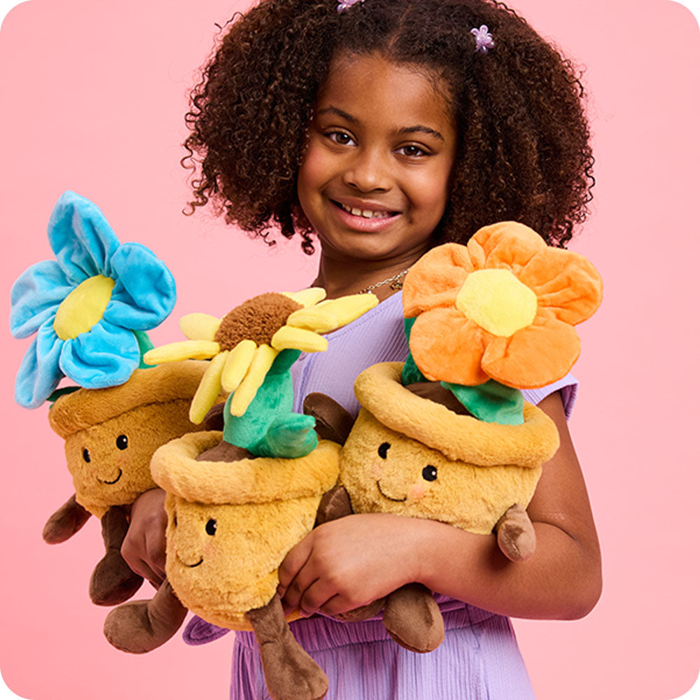 Yellow Flower Pot Warmies - Classic Notes