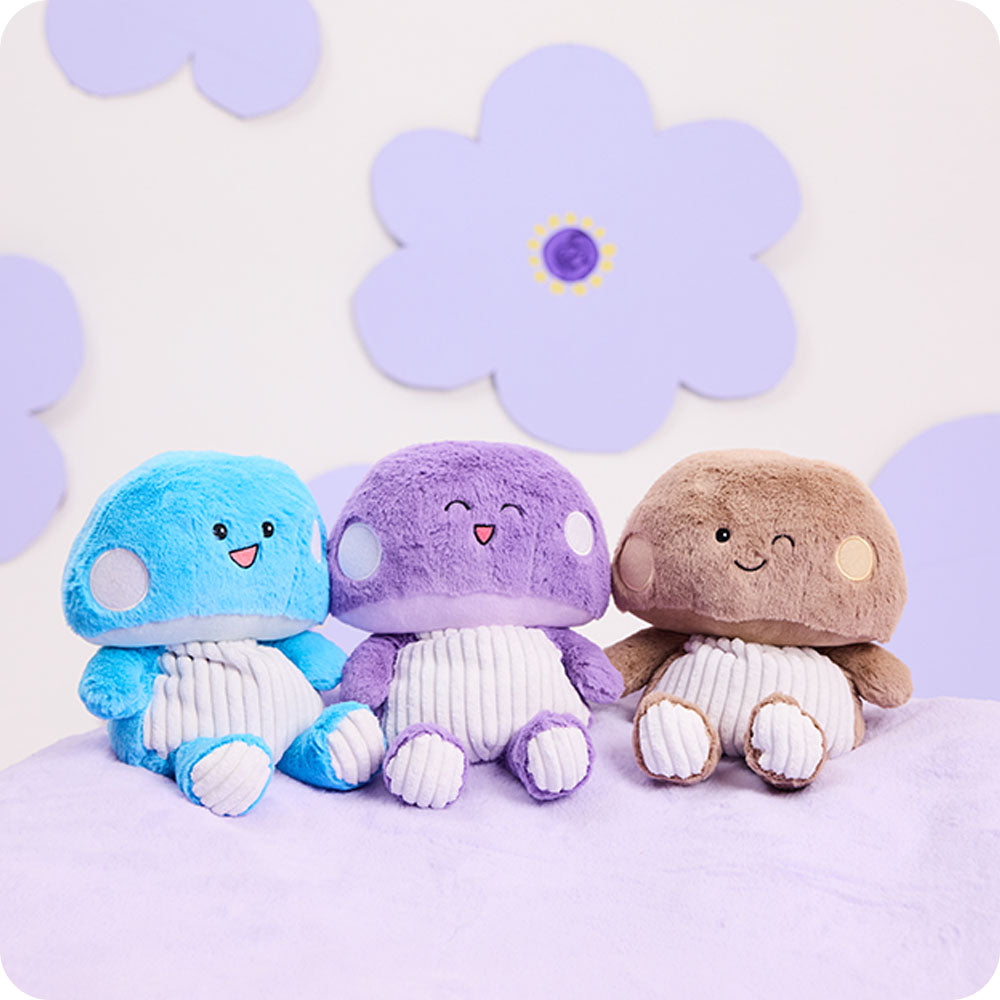 Blue Mushroom Warmies - Soft Glow