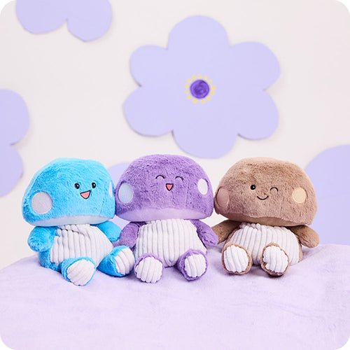 Blue Mushroom Warmies - Soft Glow