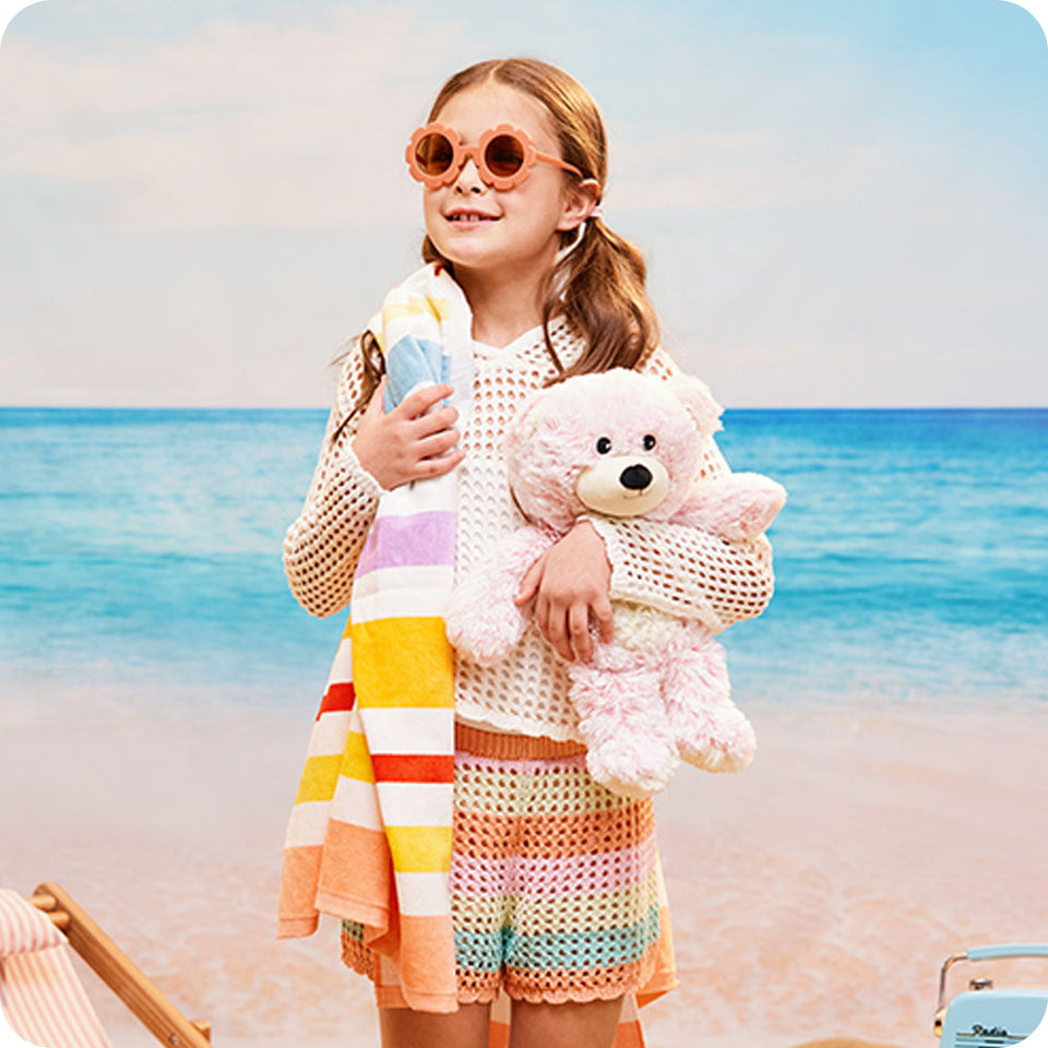 Pink Marshmallow Bear Warmies - Gentle Mist