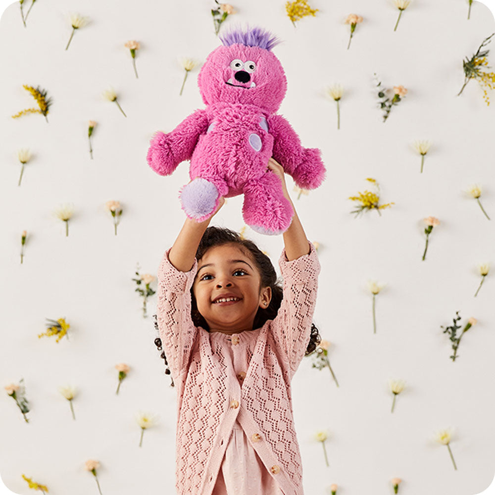 Pink Monster Warmies - Home Glow