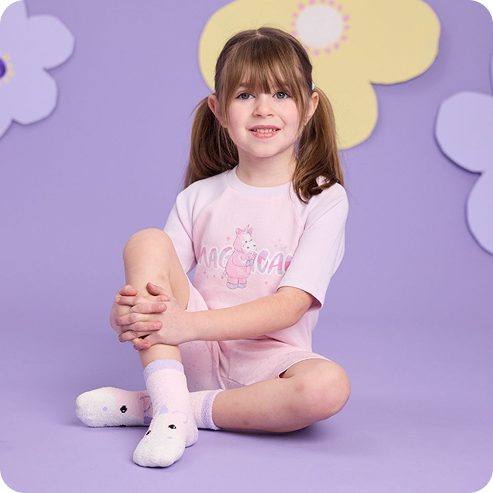 Unicorn Shorties Pajamas - Bedtime Ready