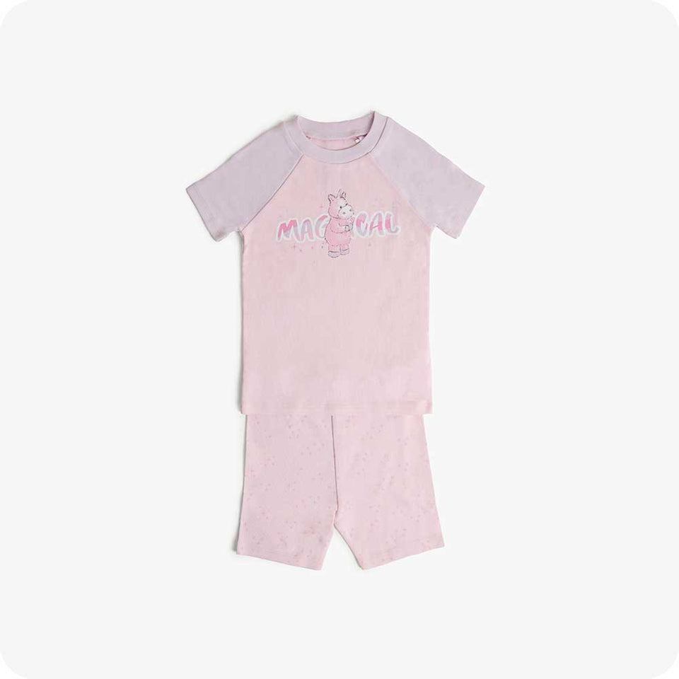 Unicorn Shorties Pajamas - Bedtime Ready